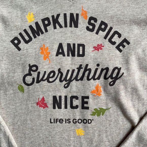 Life Is Good Pumpkin Spice Long Sleeve Tee - Picture 2 of 7